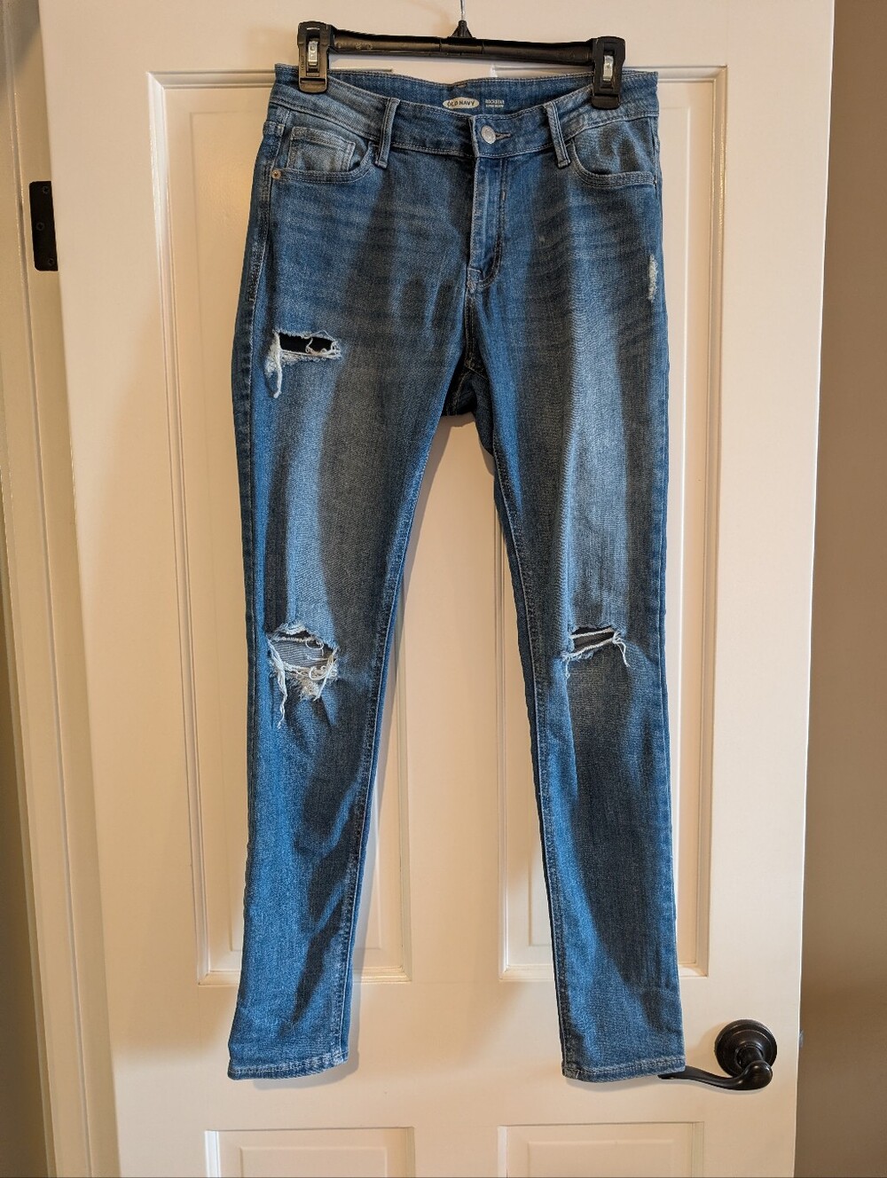 Old Navy Blue Rockstar Super Skinny Women's Jeans